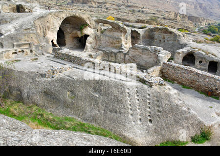 Grotta Antica città Uplistsikhe, Shida Kartli, Georgia Foto Stock