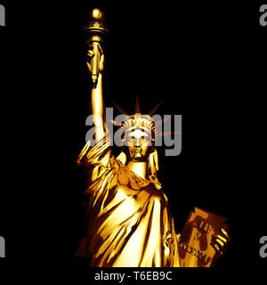 Rendering digitale della Statua della Libertà Foto Stock