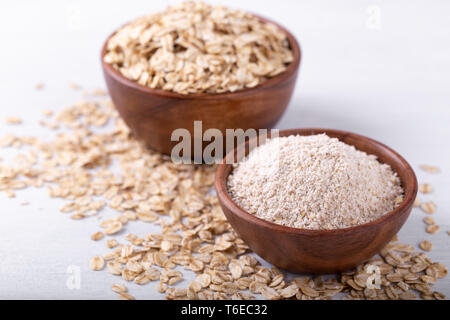 Farina di avena fiocchi e Foto Stock