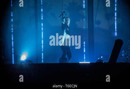 MØ Live a Manchester Arena Marzo 2019 Foto Stock