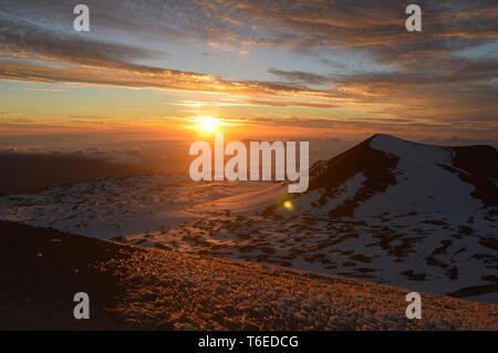 Mauna Kea Tramonto - Hawaii Foto Stock