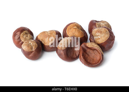 Castagne mature Foto Stock