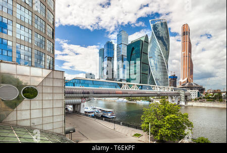 Grattacieli Moscow International Business Center. Foto Stock