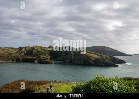 La splendida vista dal Sherkin Island in Irlanda Foto Stock