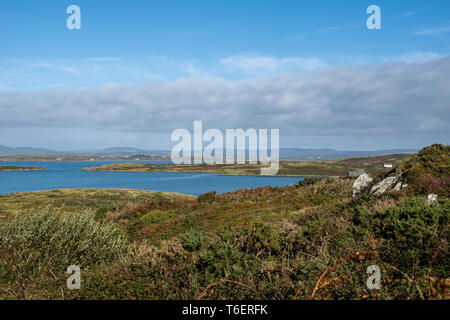 La splendida vista dal Sherkin Island in Irlanda Foto Stock