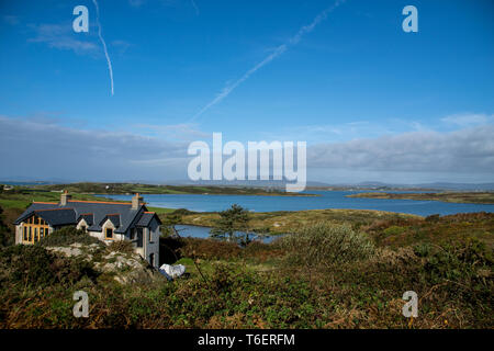 La splendida vista dal Sherkin Island in Irlanda Foto Stock