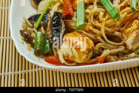 Chicken Chowmein Foto Stock