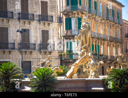 Piazza Archimede (Piazza Archimede) in Siracusa Foto Stock