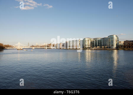 Albion Riverside lo sviluppo a Battersea a Londra in Inghilterra Foto Stock