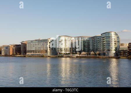 Albion Riverside lo sviluppo a Battersea a Londra in Inghilterra Foto Stock