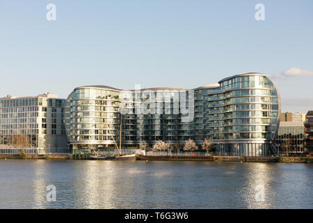 Albion Riverside lo sviluppo a Battersea a Londra in Inghilterra Foto Stock