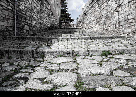 Antiche scale di Istanbul Foto Stock