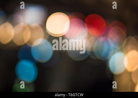 Abstract bokeh luci. Perfetto sfondo festosa. Foto Stock