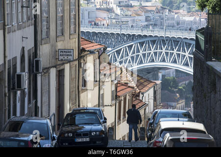 Europa PORTOGALLO PORTO RIBEIRA CITTÀ VECCHIA Foto Stock