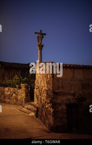 Combarro villaggio nella provincia di Pontevedra, Galizia, Spagna Foto Stock