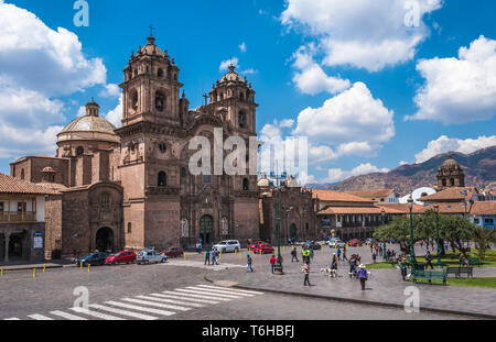 Plaza de Armas nel centro storico di Cusco, Perù Foto Stock