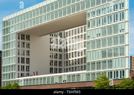 Architettura sofisticata e straordinaria edifici della HafenCity Hamburg Foto Stock