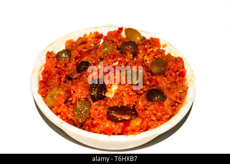 Gajar halwa carota è basato il budino fatto con khoya,latte,mandorla,al pistacchio. Foto Stock