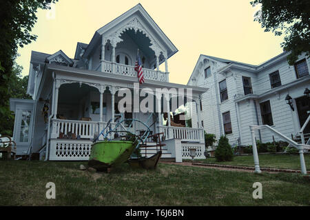 Sag Harbor, New York, Stati Uniti d'America - 10 Luglio 2014 : vista di 'La Maisonette' shop nel villaggio di Sag Harbor a Long Island, New York, Stati Uniti d'America Foto Stock