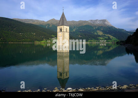 Alto Adige, Italia, Reschenlake, Foto Stock