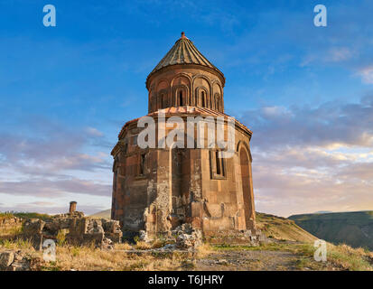 La chiesa armena di San Gregorio del Abughamrents, Ani sito archeologico sulla antica via della seta , Anatolia, Turchia Foto Stock