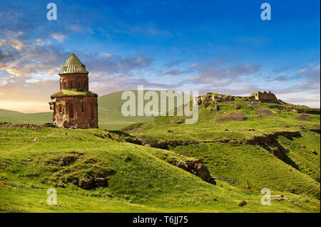 La chiesa armena di San Gregorio del Abughamrents, Ani sito archeologico sulla antica via della seta , Anatolia, Turchia Foto Stock