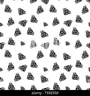 Diamanti seamless pattern. Modello di vettore con diamanti. Seamless pattern può essere utilizzato per la carta da parati, riempimenti, sfondo della pagina web,textur di superficie Illustrazione Vettoriale