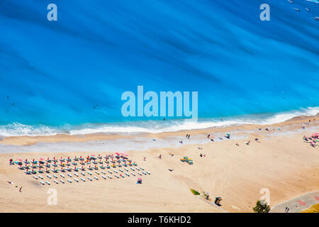 Vista aerea di Belcekiz spiaggia di Oludeniz Foto Stock