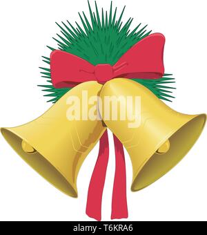 Le campane di Natale illustrazione vettoriale Illustrazione Vettoriale