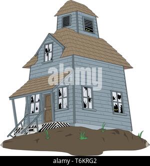 Haunted House illustrazione vettoriale Illustrazione Vettoriale