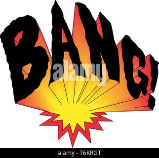 Bang illustrazione vettoriale Illustrazione Vettoriale