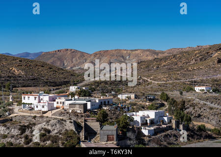 Lucainena de las Torres in Granada, Sierra Nevada, Spagna. Foto Stock