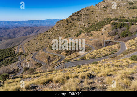 Alto de Velefique nella Sierra de Los Filabres, Almeria, Andalusia, Spagna Foto Stock