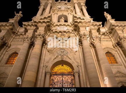 Duomo di Siracusa ingresso Foto Stock