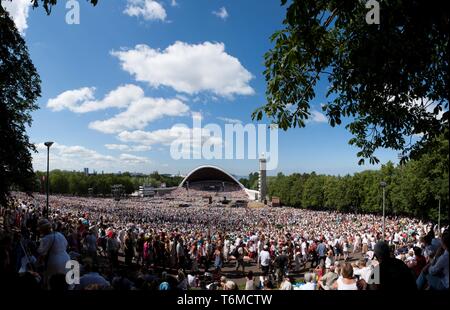 Il canto e la danza Festival in 2011 Foto Stock