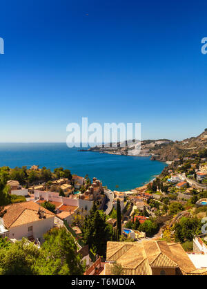 Punte de la Mona, a ovest di Almuñécar, Costa Tropicana, provincia di Granada, Spagna Foto Stock