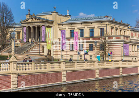 Il Museo di Stato presso il lago Schwerin, Germania Foto Stock