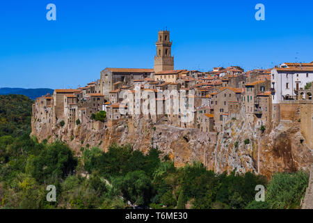 Pitigliano cittadina medievale in Toscana Italia Foto Stock