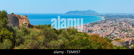 Sperlonga visualizza, Latina, Lazio, Italia Foto Stock