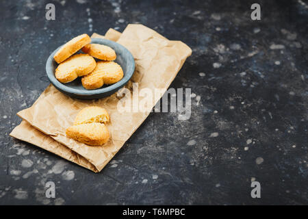 A forma di cuore i cookie di zucchero Foto Stock