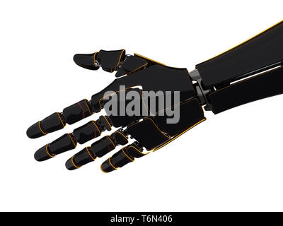 3D rendering mano robotica Foto Stock