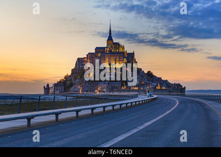 Mont Saint Michel Abbey - Normandia Francia Foto Stock