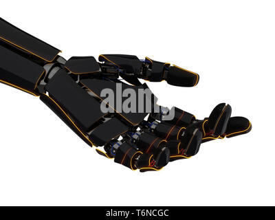 3D rendering mano robotica Foto Stock