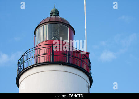 Faro di Urk, olandese un villaggio di pesca Foto Stock