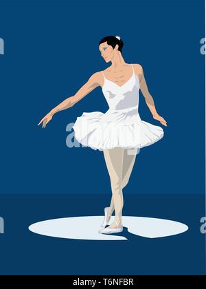 Ballerina illustrazione vettoriale Illustrazione Vettoriale