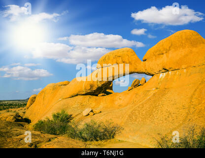 Array naturale di bald affioramenti granitici Foto Stock