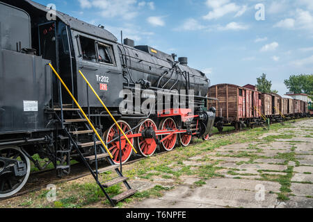 Vecchio carbone dismesse locomotiva a vapore Foto Stock