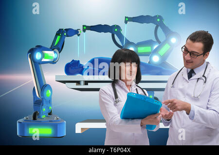 Due medici nel concetto di telemedicina Foto Stock