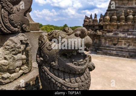 Tempio di Prambanan vicino a Yogyakarta sull isola di Giava - Indonesia Foto Stock
