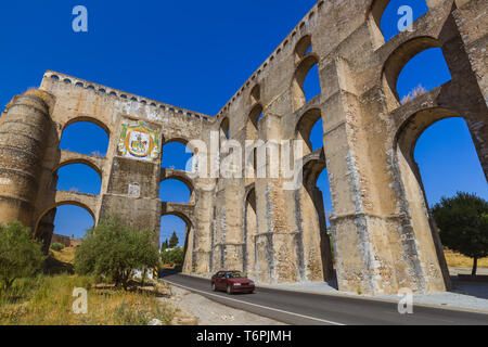 Vecchio acquedotto - Elvas Portogallo Foto Stock